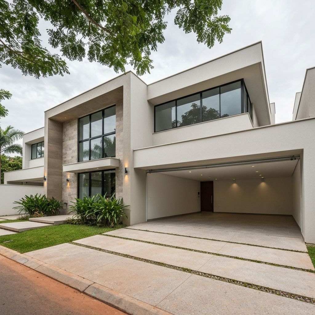 Casa moderna com garagem